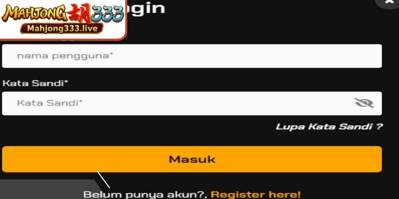Mahjong333 memandu universal berlaku untuk semua lobi permainan.